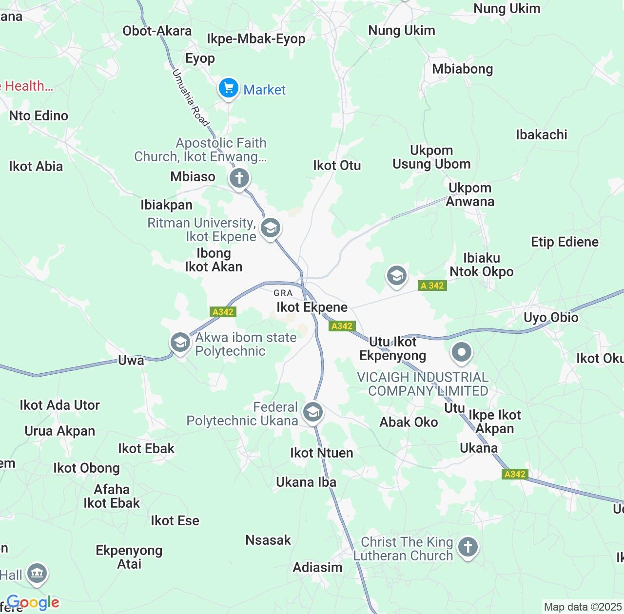 Map image for Intellectual Property Lawyers in Ikot Ekpene and Akwa Ibom State IP firms at coordinates  ; .