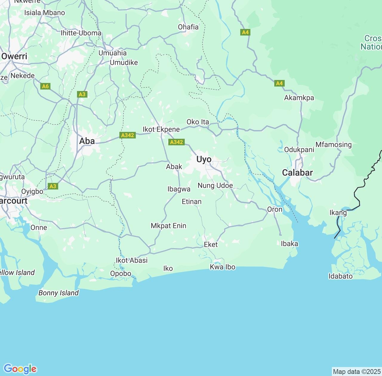 Map image for Intellectual Property Lawyers in Akwa Ibom State and Nigeria IP firms at coordinates  ; .