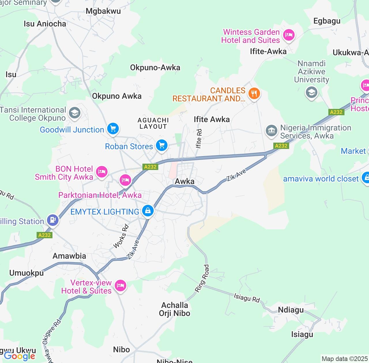 Map image for Intellectual Property Lawyers in Awka and Anambra IP firms at coordinates  ; .