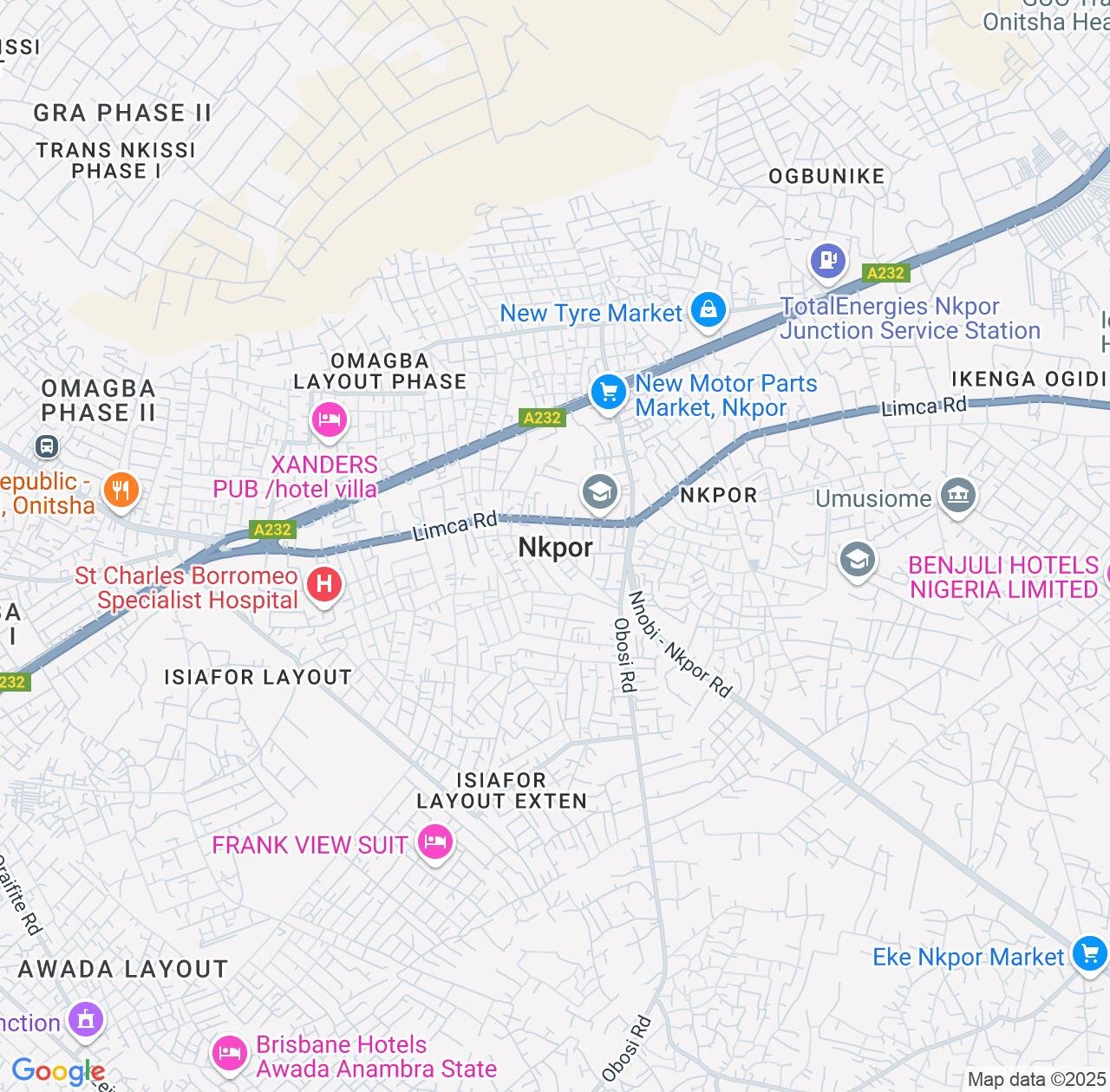 Map image for Intellectual Property Lawyers in Nkpor and Anambra IP firms at coordinates  ; .