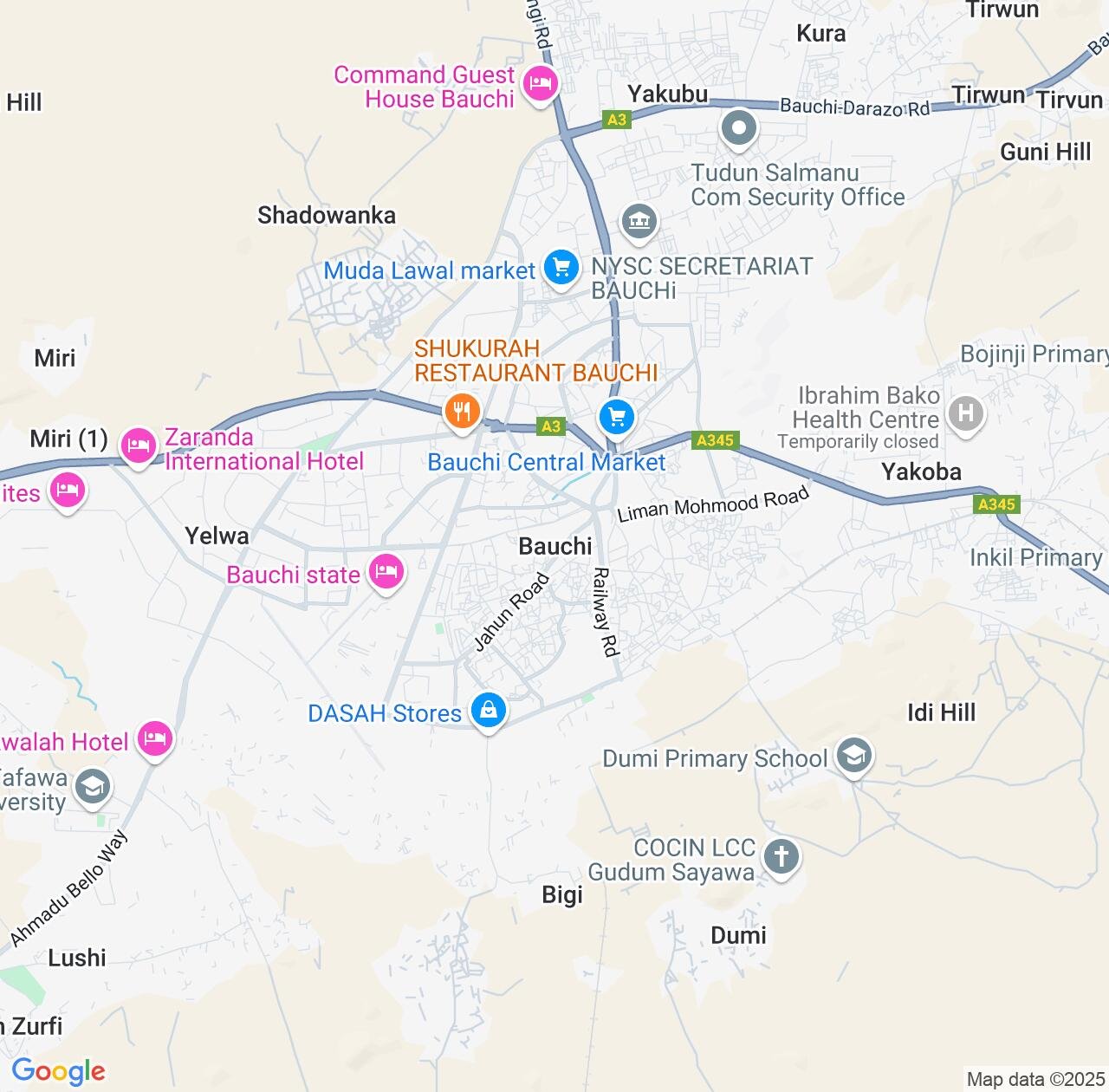 Map image for Intellectual Property Lawyers in Bauchi and Nigeria IP firms at coordinates  ; .