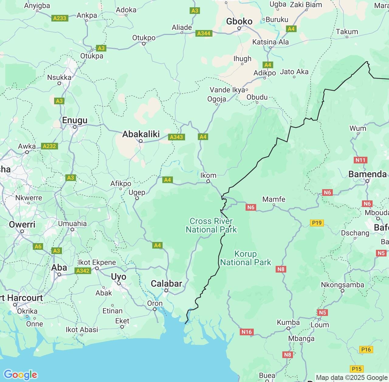 Map image for Intellectual Property Lawyers in Cross River State and Nigeria IP firms at coordinates  ; .