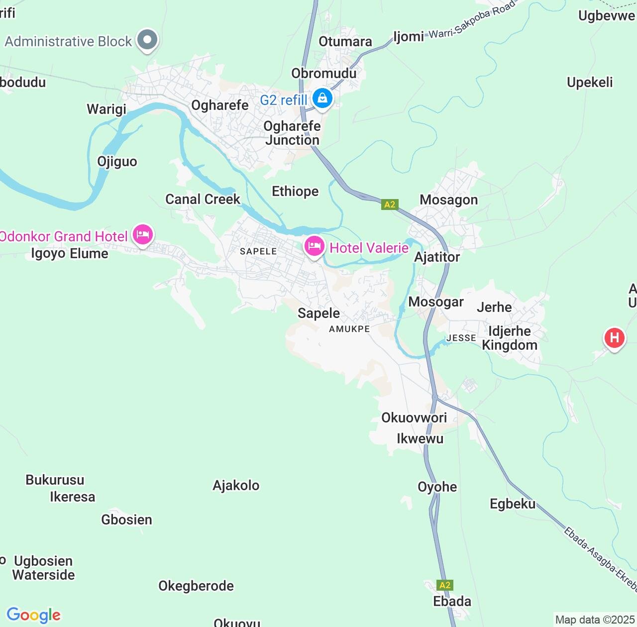 Map image for Intellectual Property Lawyers in Sapele and Delta IP firms at coordinates  ; .