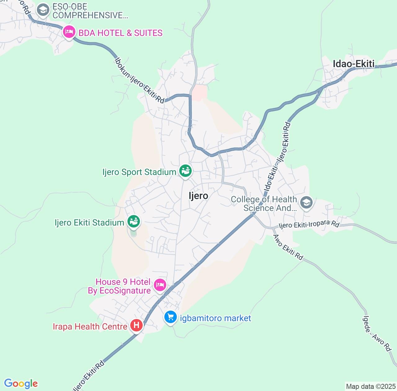 Map image for Intellectual Property Lawyers in Ijero-Ekiti and Ekiti State IP firms at coordinates  ; .