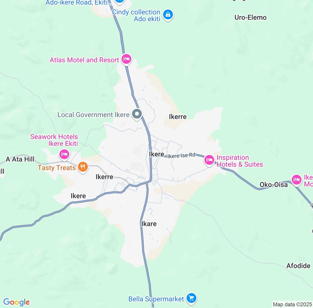 Map image for Intellectual Property Lawyers in Ikere-Ekiti and Ekiti State IP firms at coordinates  ; .