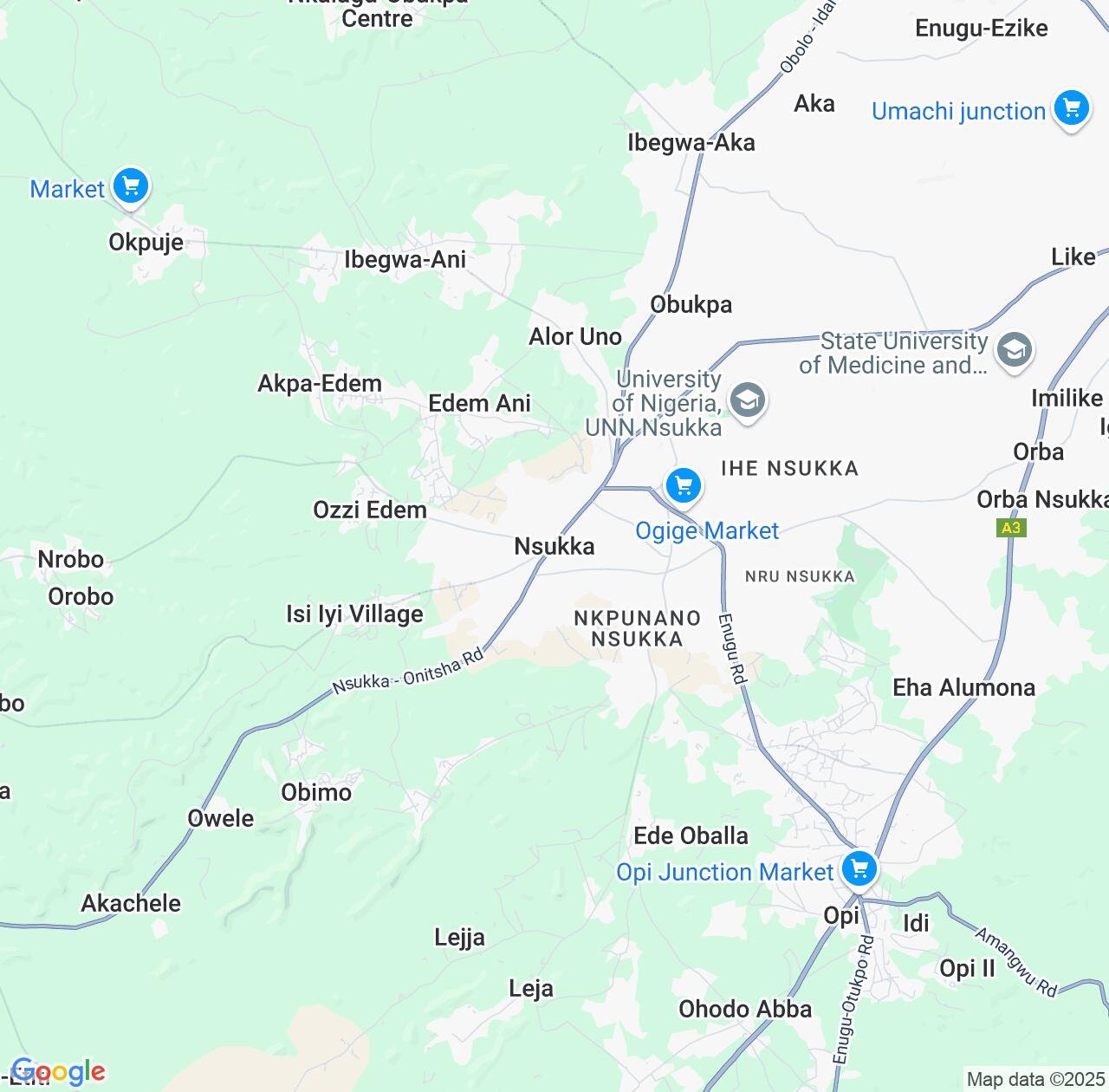 Map image for Intellectual Property Lawyers in Nsukka and Enugu State IP firms at coordinates  ; .