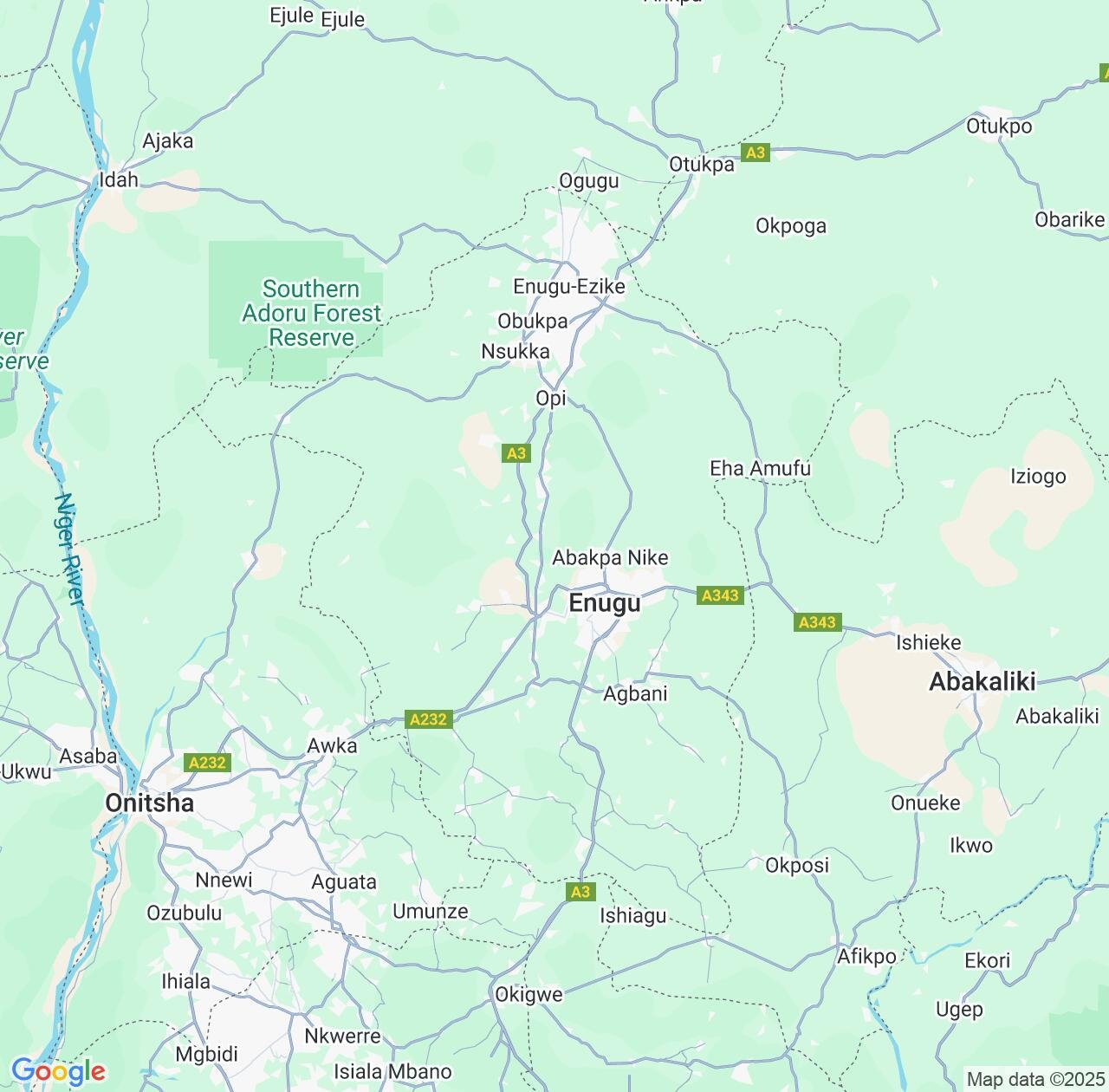 Map image for Intellectual Property Lawyers in Enugu State and Nigeria IP firms at coordinates  ; .