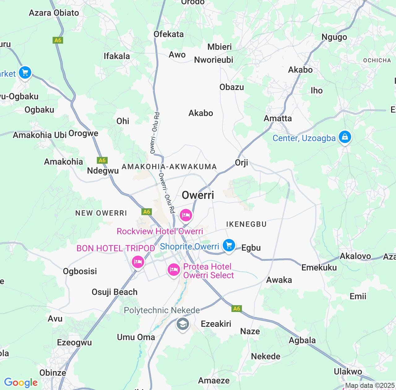 Map image for Intellectual Property Lawyers in Owerri and Imo State IP firms at coordinates  ; .