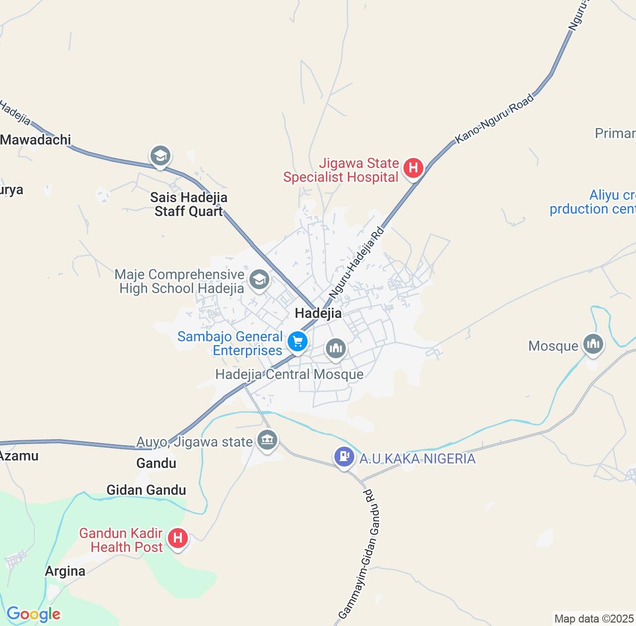 Map image for Intellectual Property Lawyers in Hadejia and Jigawa State IP firms at coordinates  ; .