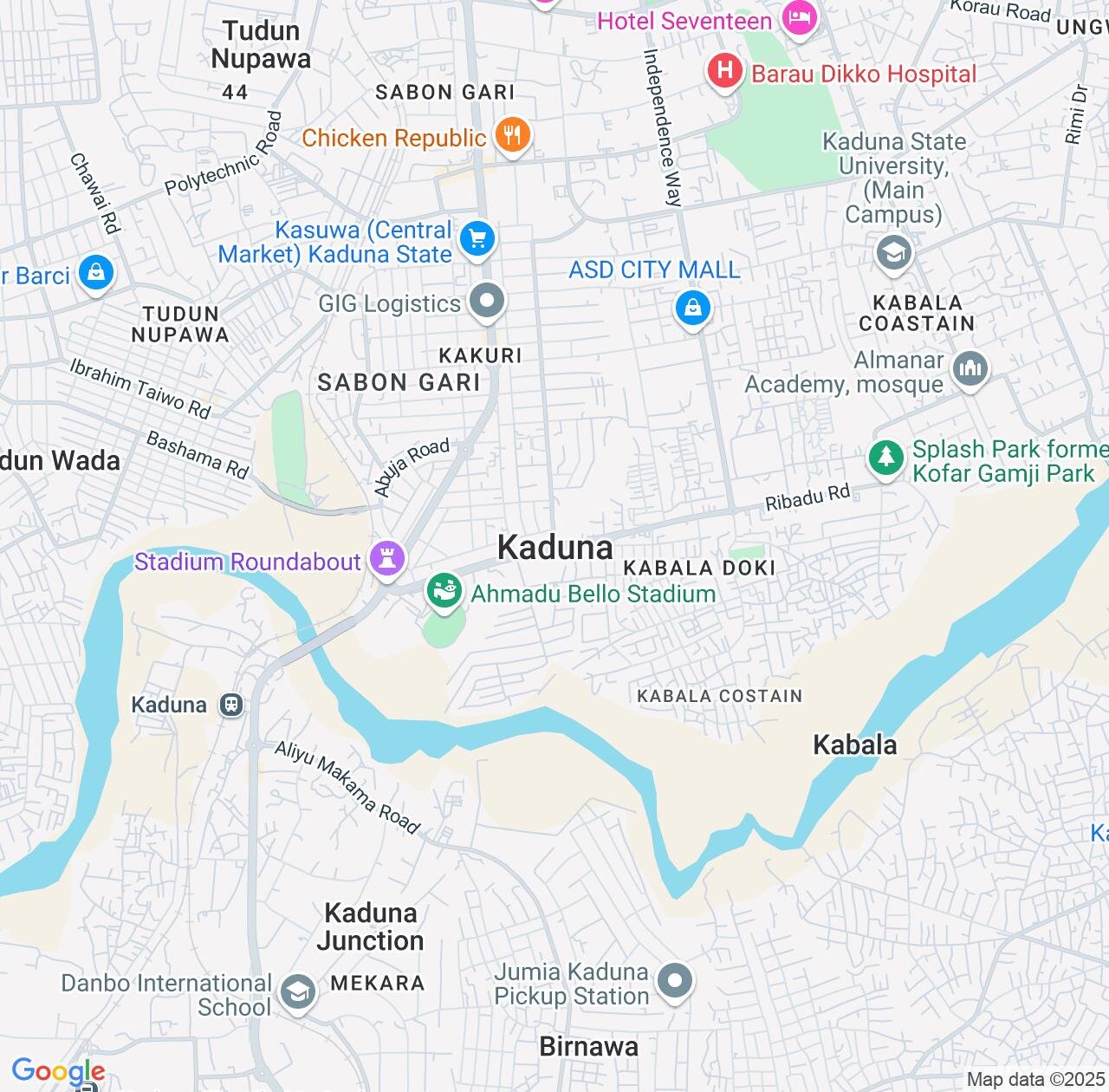 Map image for Intellectual Property Lawyers in Kaduna and Kaduna State IP firms at coordinates  ; .
