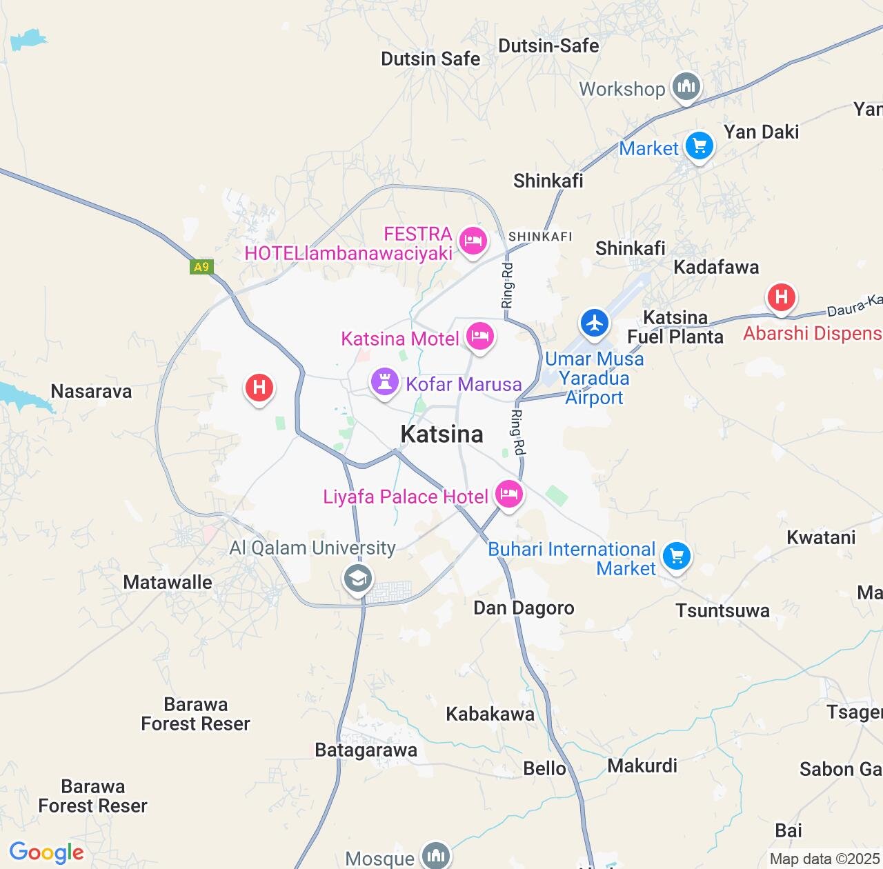 Map image for Intellectual Property Lawyers in Katsina and Katsina State IP firms at coordinates  ; .