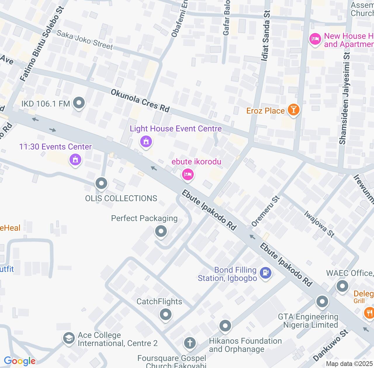 Map image for Intellectual Property Lawyers in Ebute Ikorodu and Lagos IP firms at coordinates  ; .