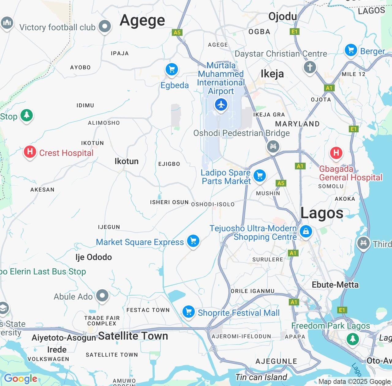 Map image for Intellectual Property Lawyers in Oshodi and Lagos IP firms at coordinates  ; .