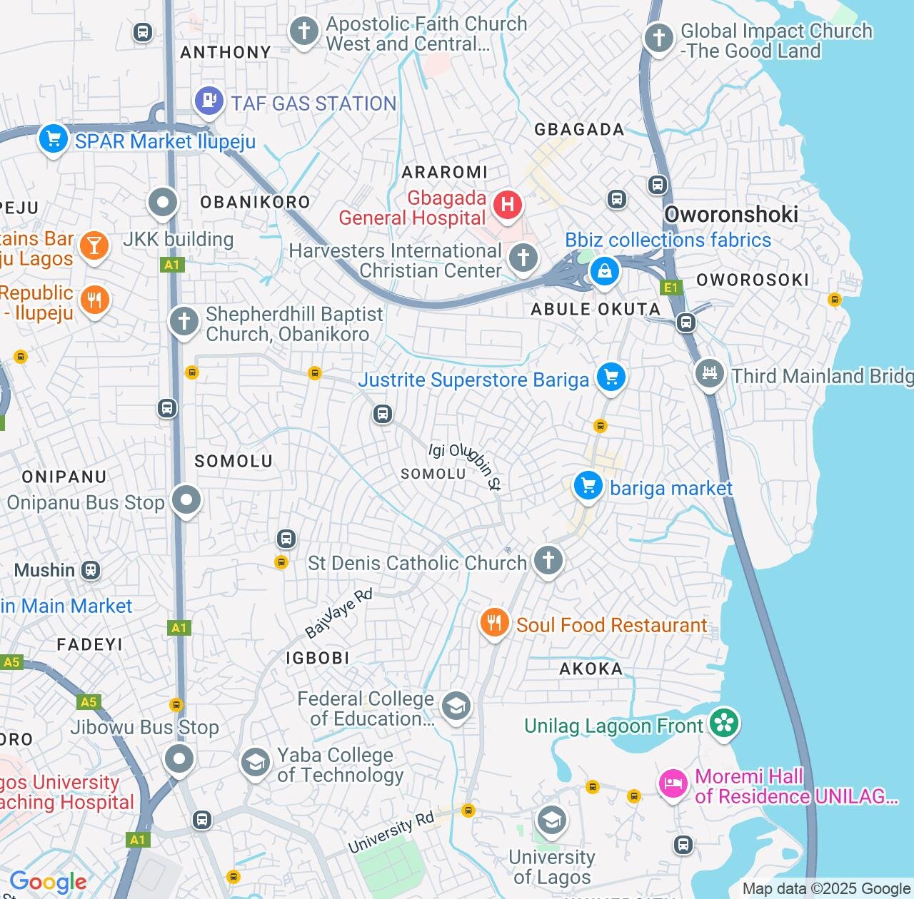 Map image for Intellectual Property Lawyers in Shomolu and Lagos IP firms at coordinates  ; .