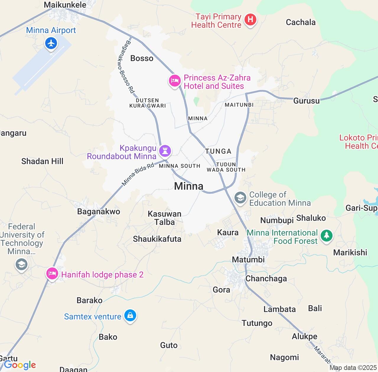 Map image for Intellectual Property Lawyers in Minna and Niger State IP firms at coordinates  ; .