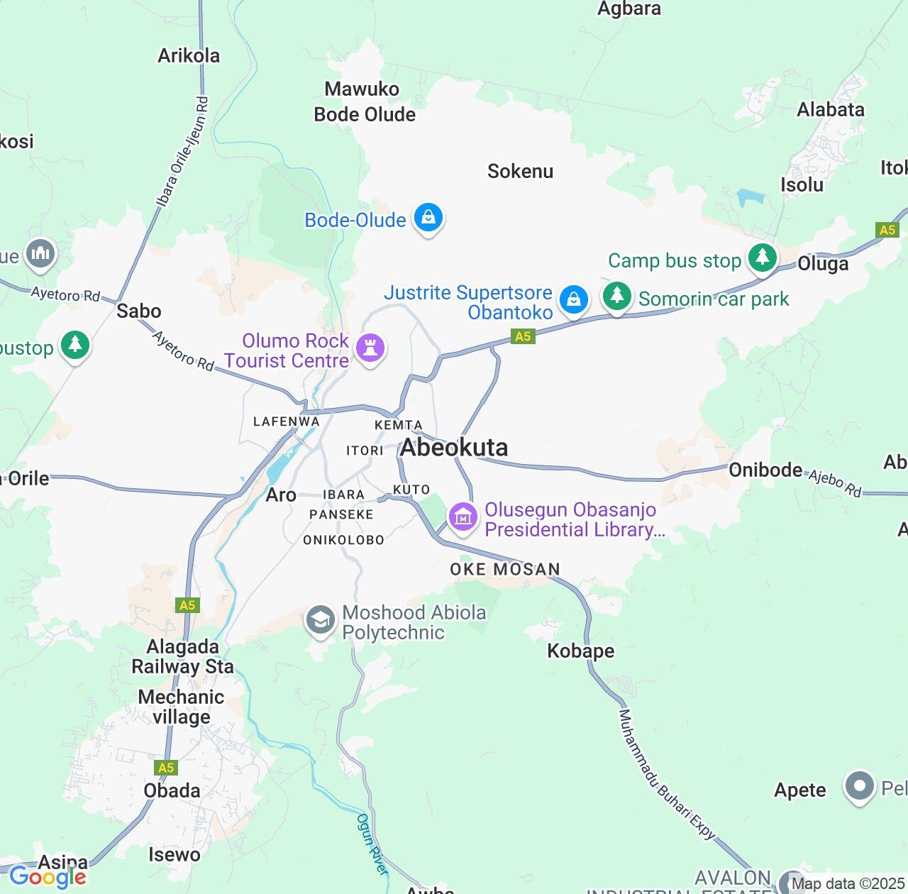 Map image for Intellectual Property Lawyers in Abeokuta and Ogun State IP firms at coordinates  ; .