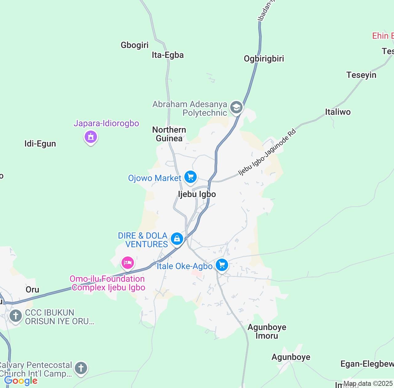 Map image for Intellectual Property Lawyers in Ijebu-Igbo and Ogun State IP firms at coordinates  ; .