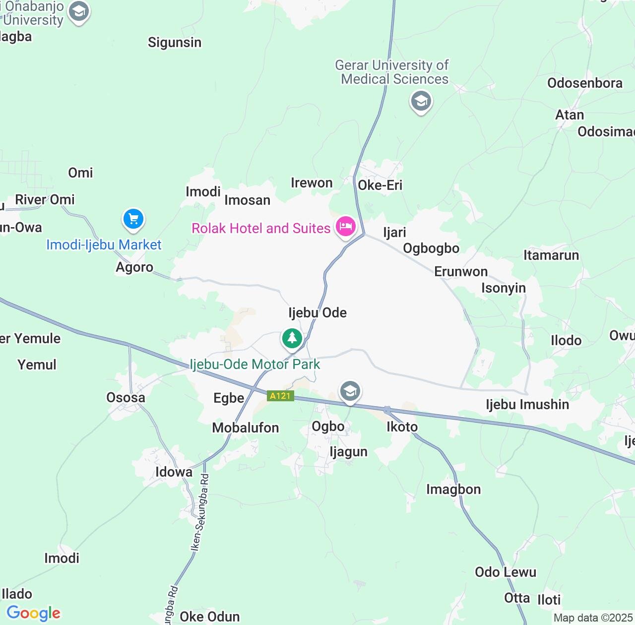 Map image for Intellectual Property Lawyers in Ijebu Ode and Ogun State IP firms at coordinates  ; .