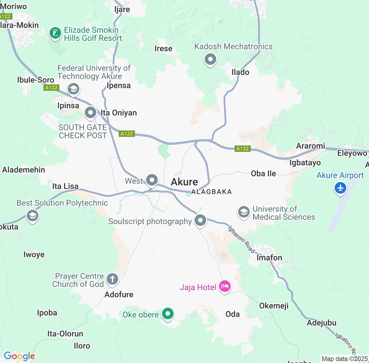 Map image for Intellectual Property Lawyers in Akure and Ondo State IP firms at coordinates  ; .