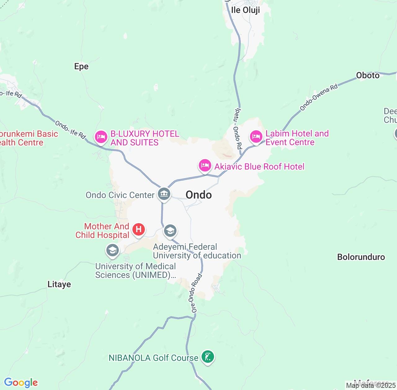 Map image for Intellectual Property Lawyers in Ondo and Ondo State IP firms at coordinates  ; .
