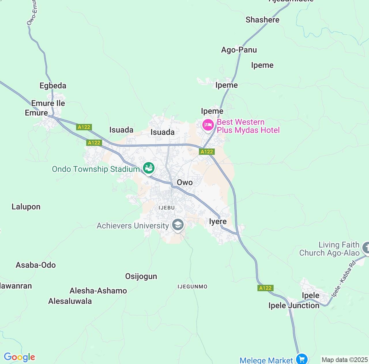 Map image for Intellectual Property Lawyers in Owo and Ondo State IP firms at coordinates  ; .