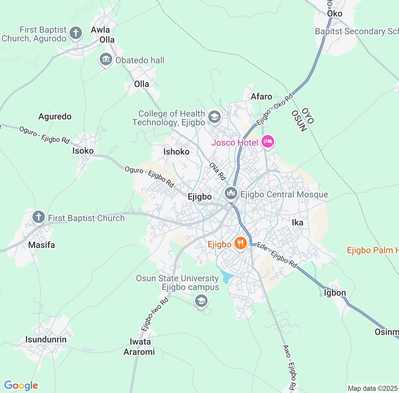 Map image for Intellectual Property Lawyers in Ejigbo and Osun State IP firms at coordinates  ; .