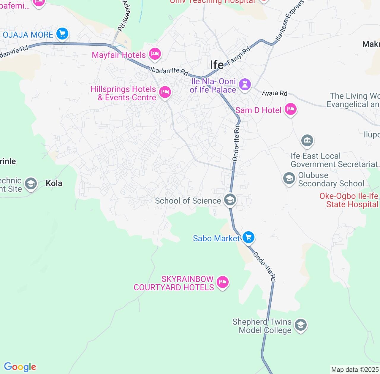 Map image for Intellectual Property Lawyers in Modakeke and Osun State IP firms at coordinates  ; .