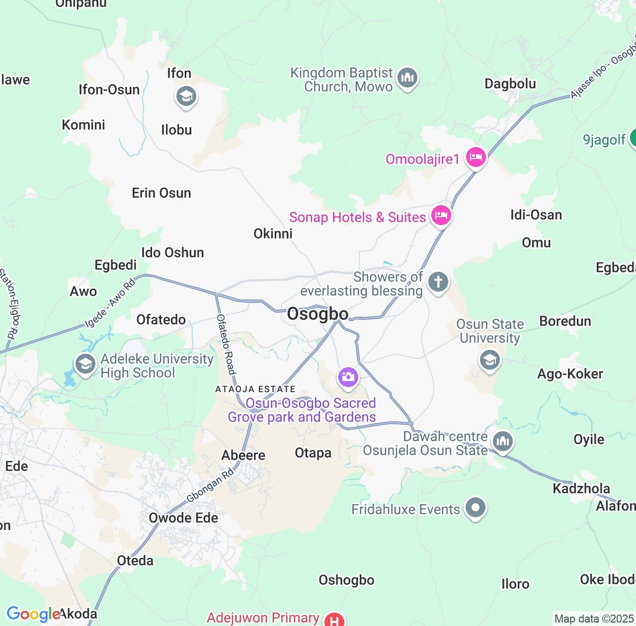 Map image for Intellectual Property Lawyers in Osogbo and Osun State IP firms at coordinates  ; .