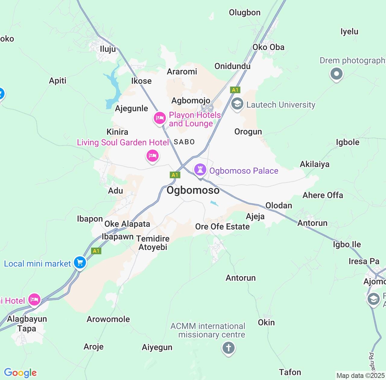 Map image for Intellectual Property Lawyers in Ogbomoso and Oyo State IP firms at coordinates  ; .