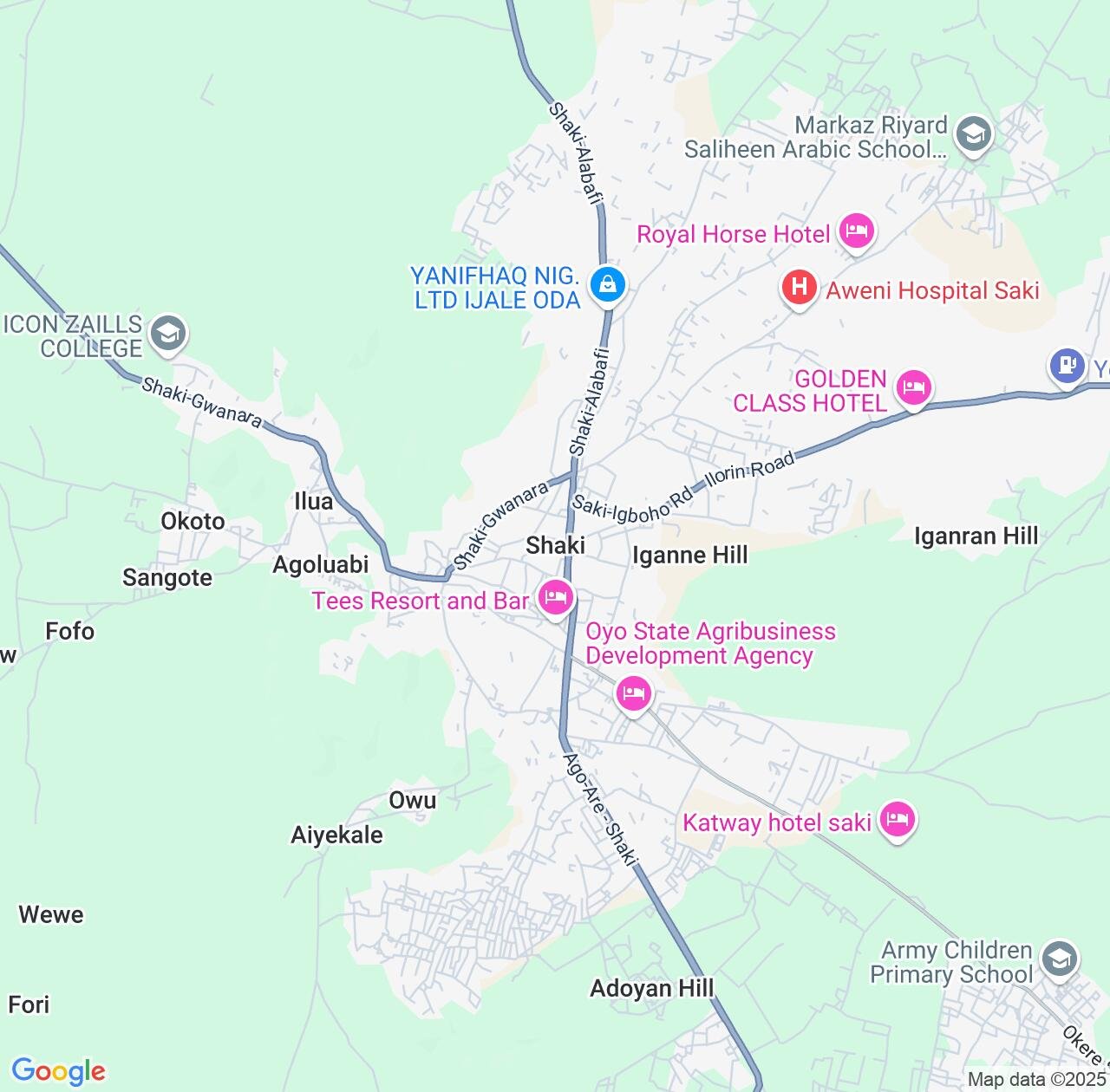 Map image for Intellectual Property Lawyers in Saki and Oyo State IP firms at coordinates  ; .