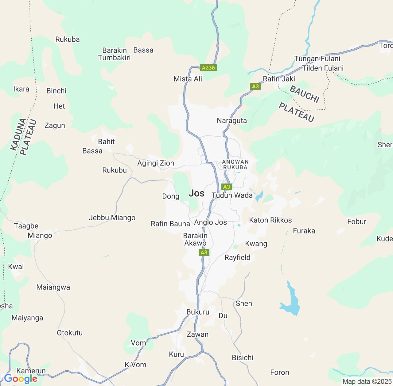 Map image for Intellectual Property Lawyers in Jos and Plateau State IP firms at coordinates  ; .