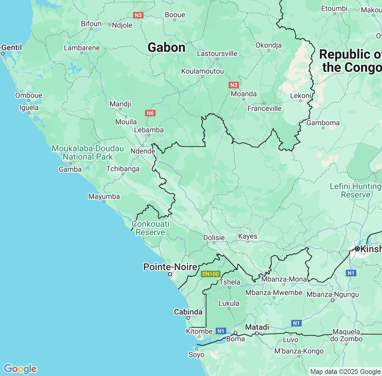 Map image for Intellectual Property Lawyers in Niari and Congo IP firms at coordinates  ; .