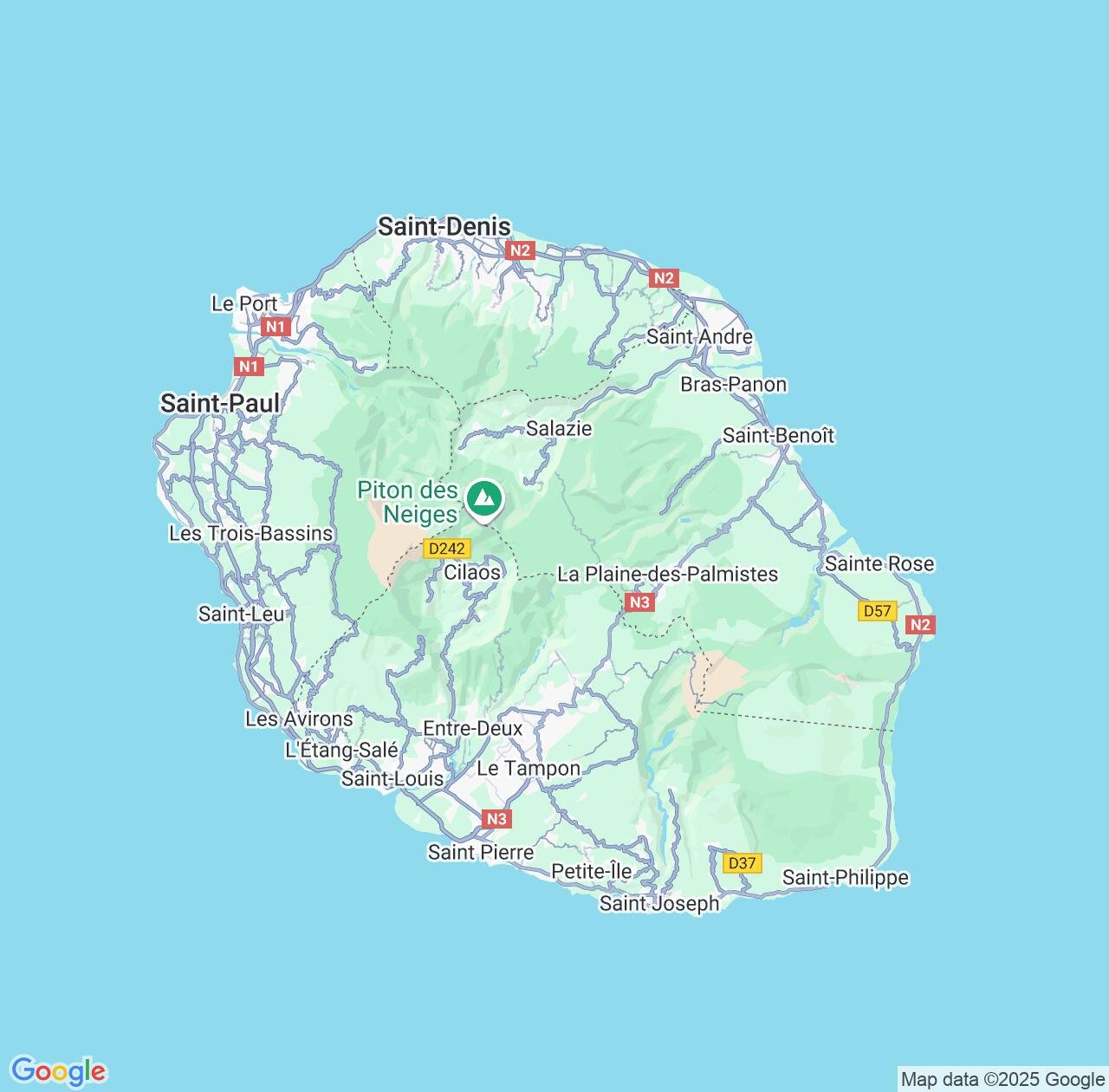 Map image for Intellectual Property Lawyers in Reunion and Africa IP firms at coordinates  ; .