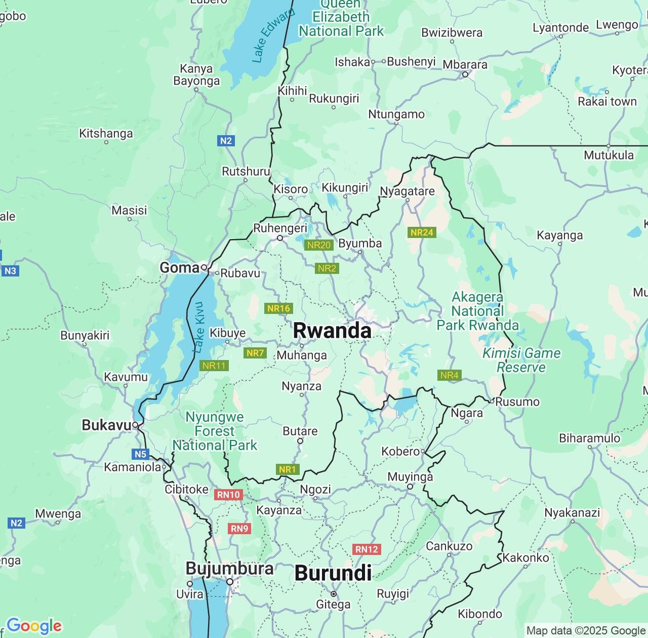 Map image for Intellectual Property Lawyers in Rwanda and Africa IP firms at coordinates  ; .