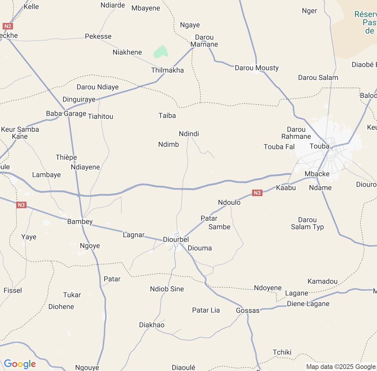 Map image for Intellectual Property Lawyers in Diourbel and Diourbel Region IP firms at coordinates  ; .