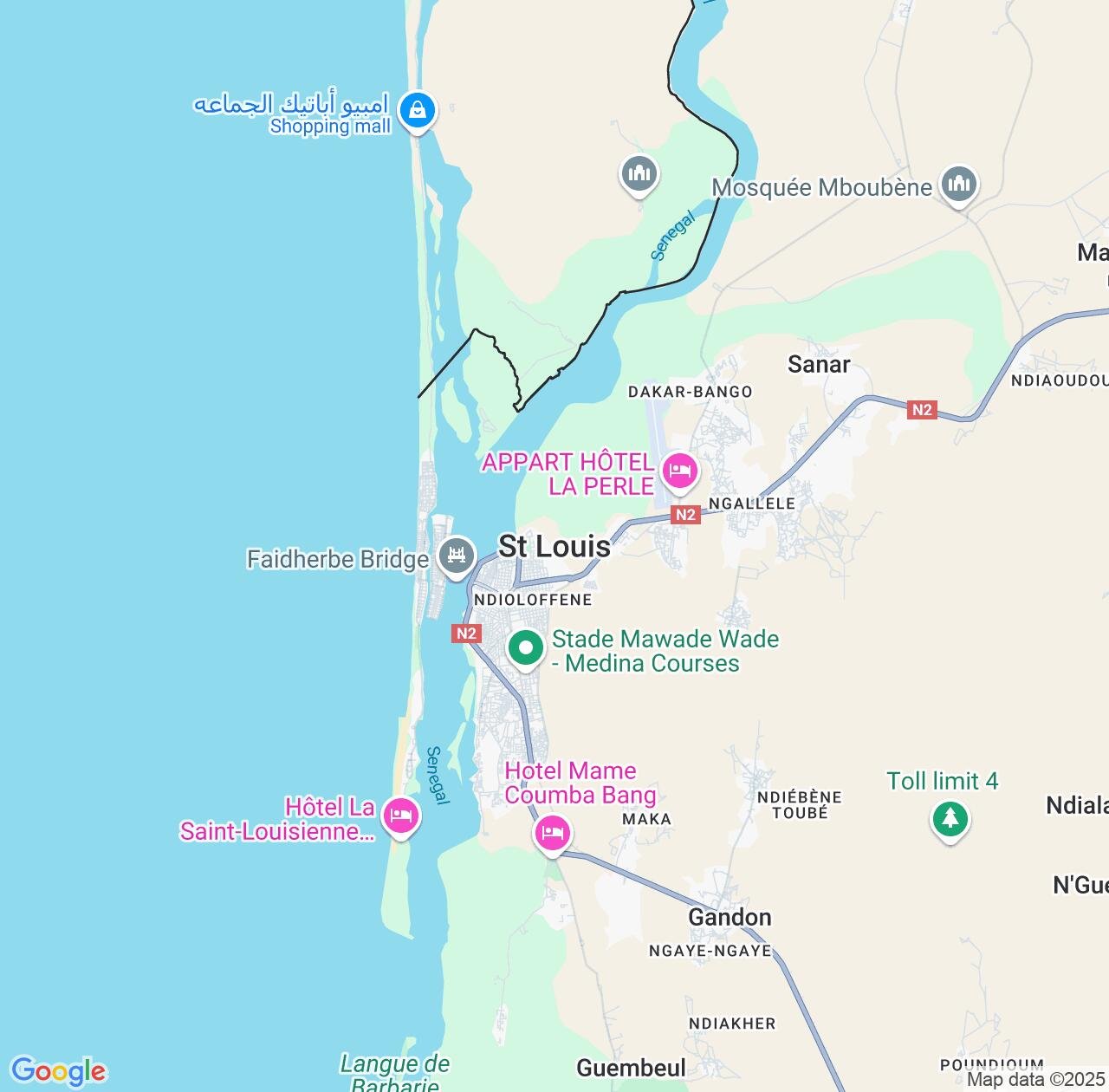 Map image for Intellectual Property Lawyers in Saint-Louis and Senegal IP firms at coordinates  ; .