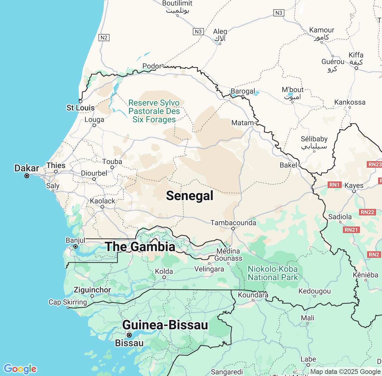 Map image for Intellectual Property Lawyers in Senegal and Africa IP firms at coordinates  ; .