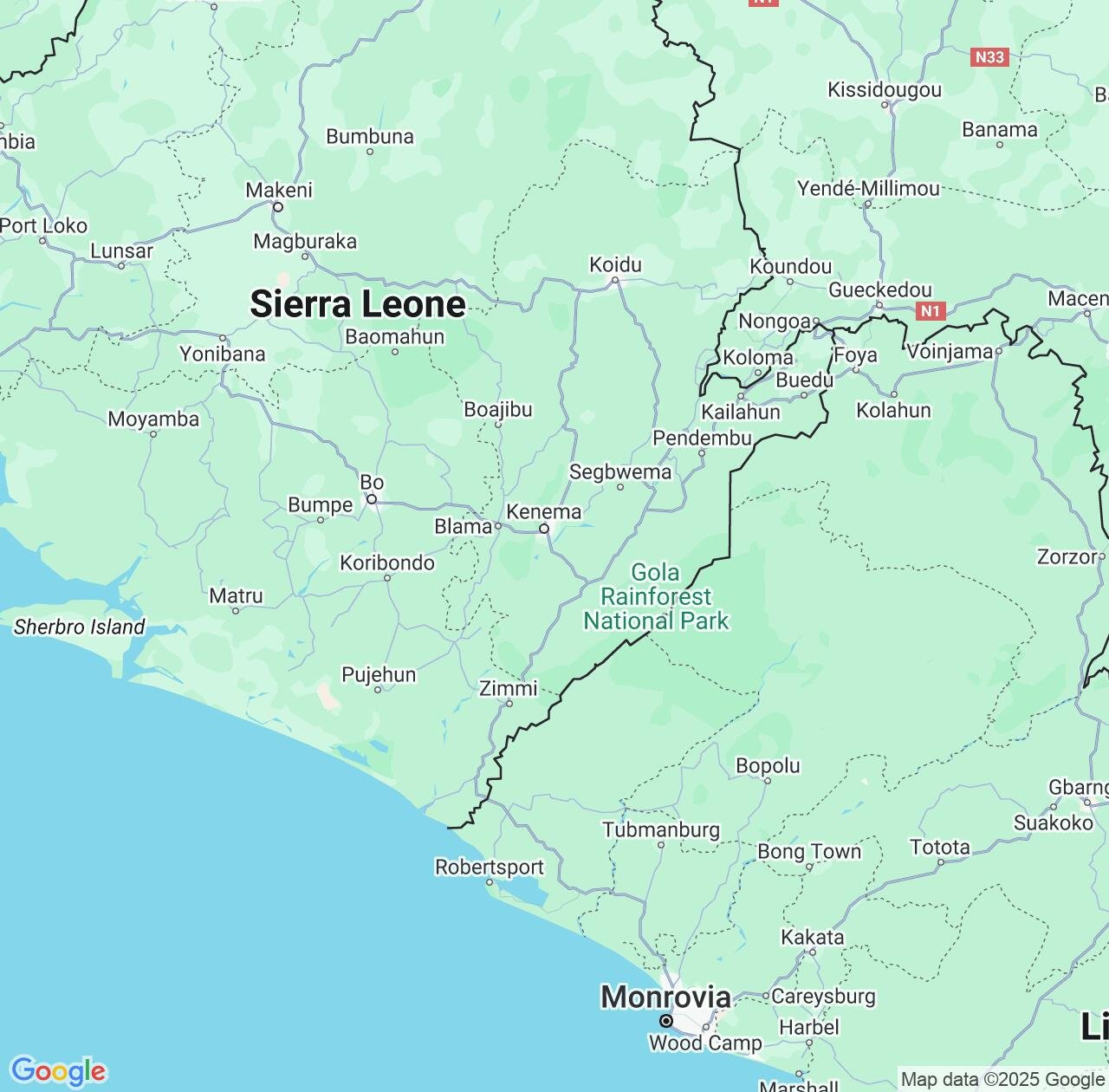 Map image for Intellectual Property Lawyers in Eastern Province and Sierra Leone IP firms at coordinates  ; .
