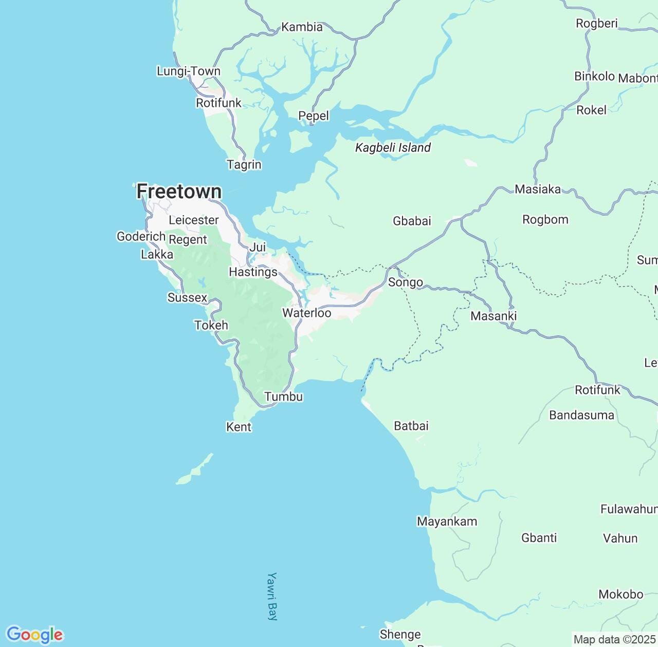 Map image for Intellectual Property Lawyers in Western Area and Sierra Leone IP firms at coordinates  ; .