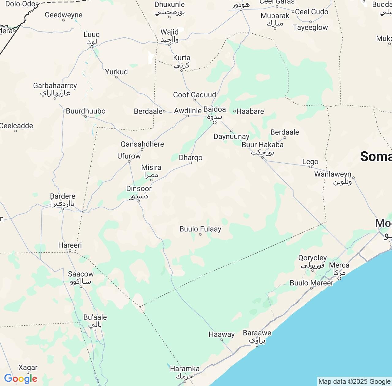 Map image for Intellectual Property Lawyers in Bay and Somalia IP firms at coordinates  ; .