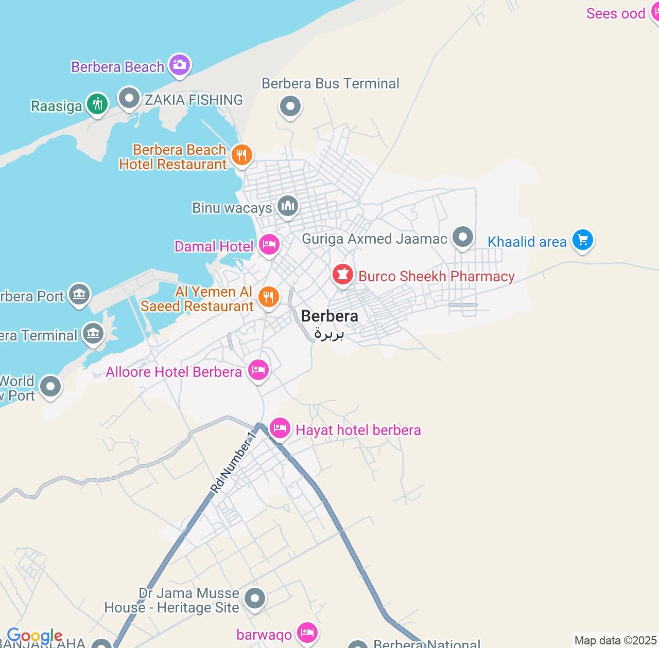 Map image for Intellectual Property Lawyers in Berbera and Woqooyi Galbeed IP firms at coordinates  ; .