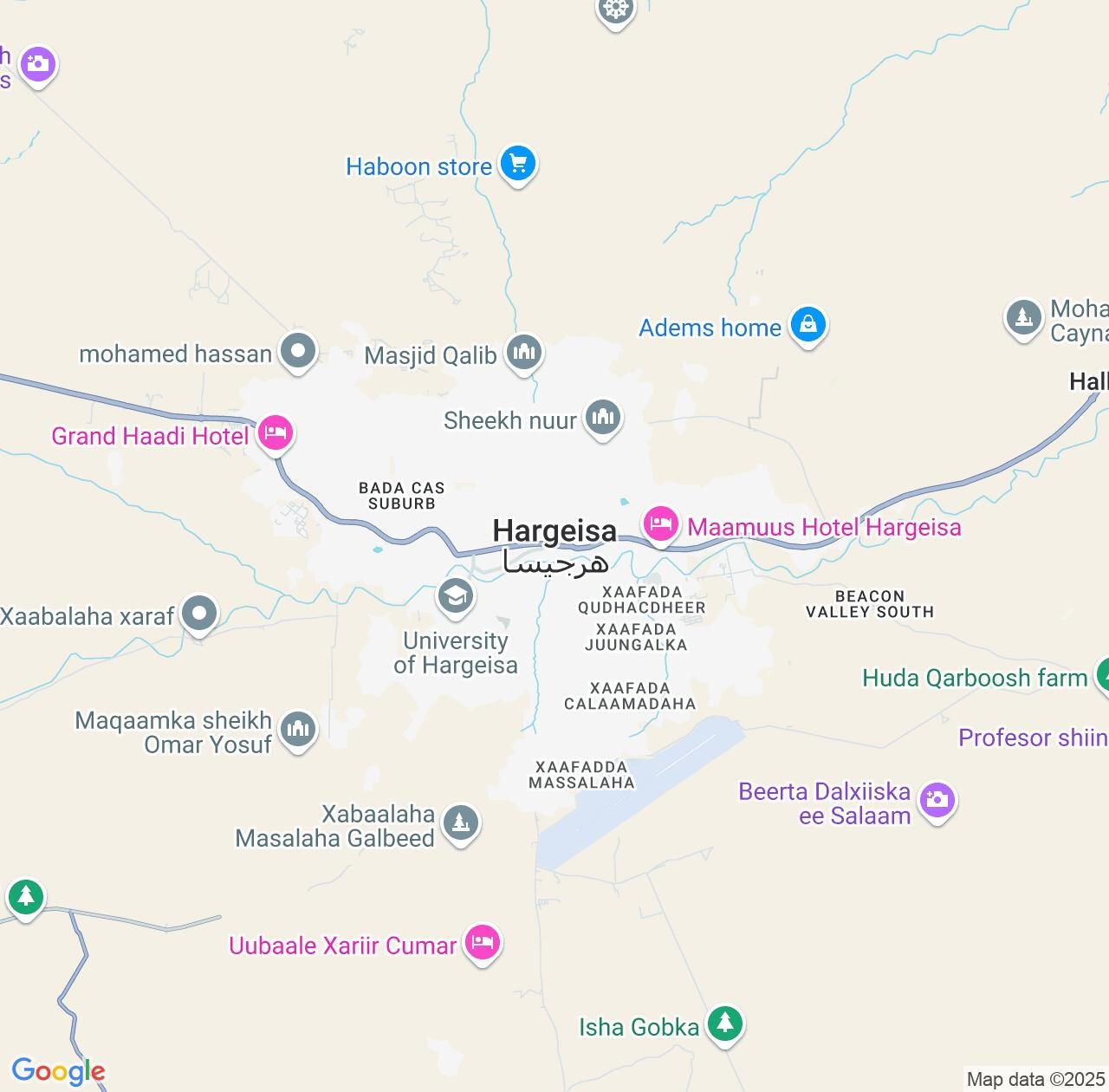 Map image for Intellectual Property Lawyers in Hargeysa and Woqooyi Galbeed IP firms at coordinates  ; .