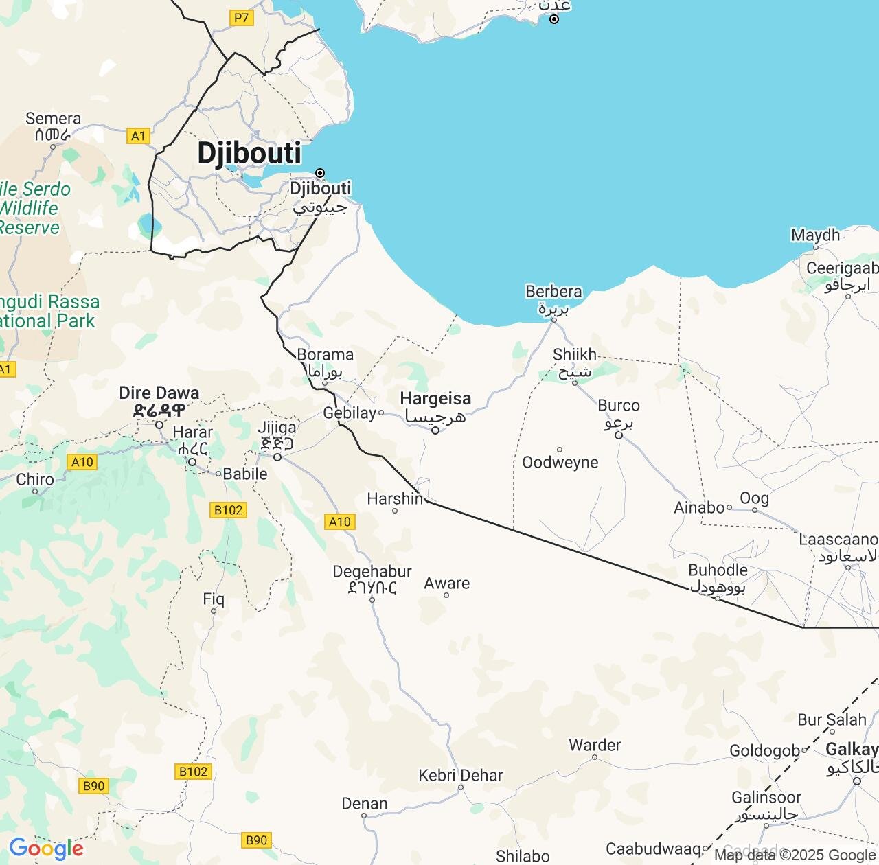 Map image for Intellectual Property Lawyers in Woqooyi Galbeed and Somalia IP firms at coordinates  ; .