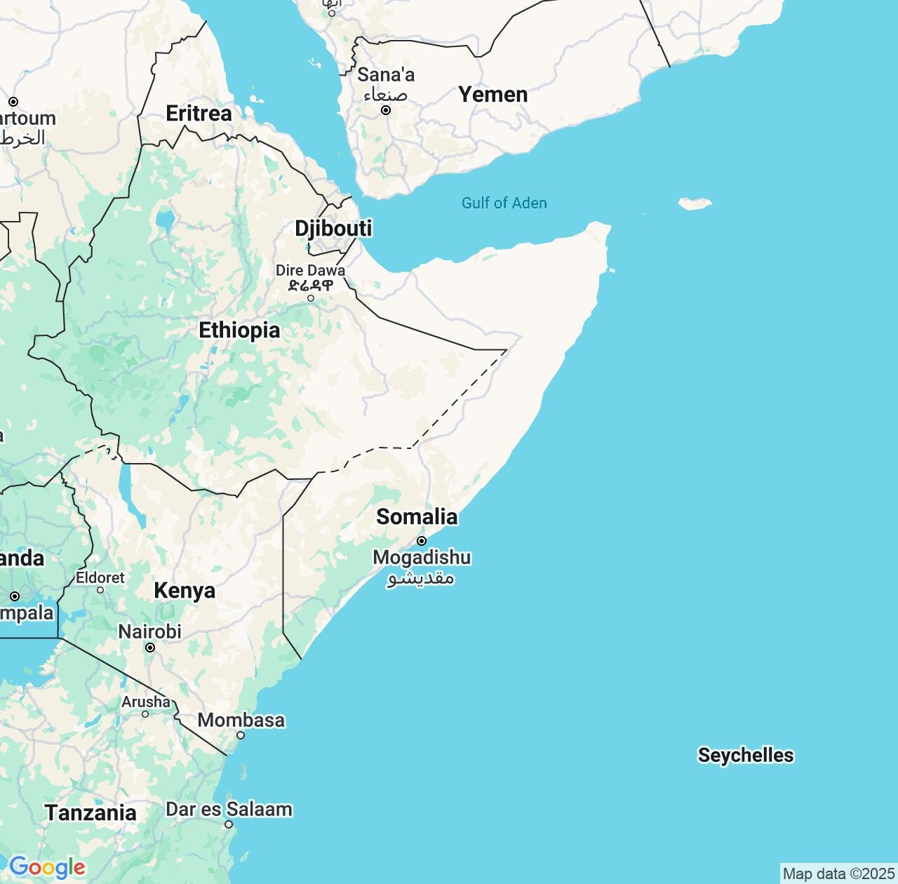 Map image for Intellectual Property Lawyers in Somalia and Africa IP firms at coordinates  ; .