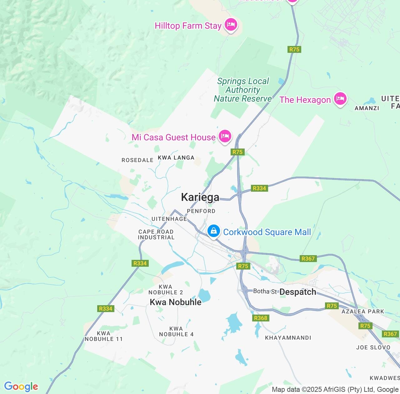 Map image for Intellectual Property Lawyers in Kariega and Eastern Cape IP firms at coordinates  ; .