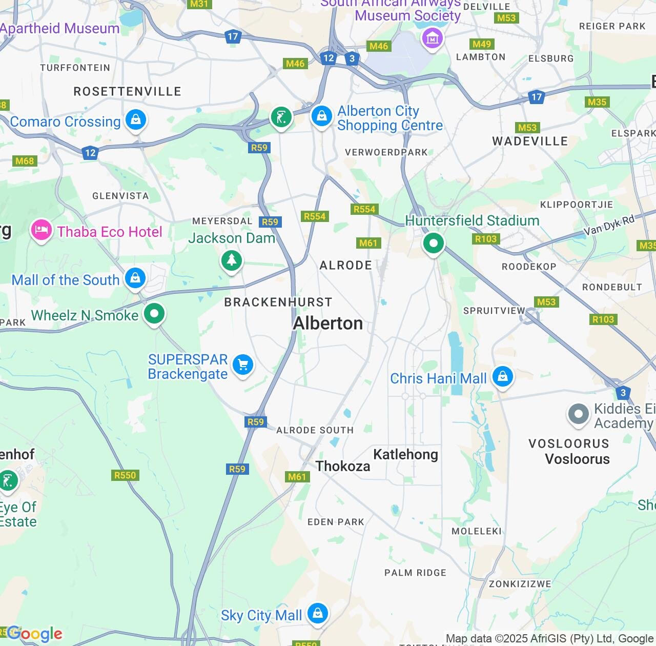 Map image for Intellectual Property Lawyers in Alberton and Gauteng IP firms at coordinates  ; .