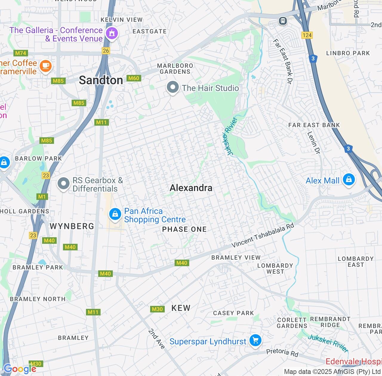 Map image for Intellectual Property Lawyers in Alexandra and Gauteng IP firms at coordinates  ; .