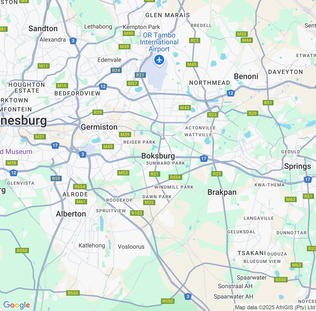 Map image for Intellectual Property Lawyers in Boksburg and Gauteng IP firms at coordinates  ; .