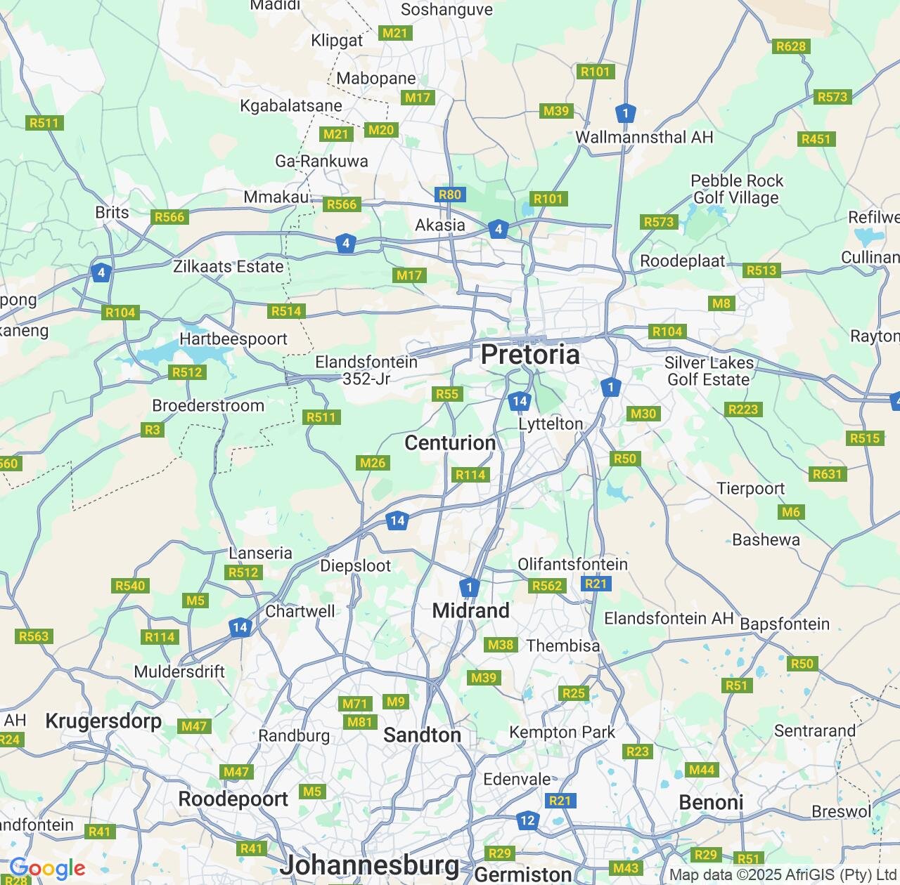 Map image for Intellectual Property Lawyers in Centurion and Gauteng IP firms at coordinates  ; .