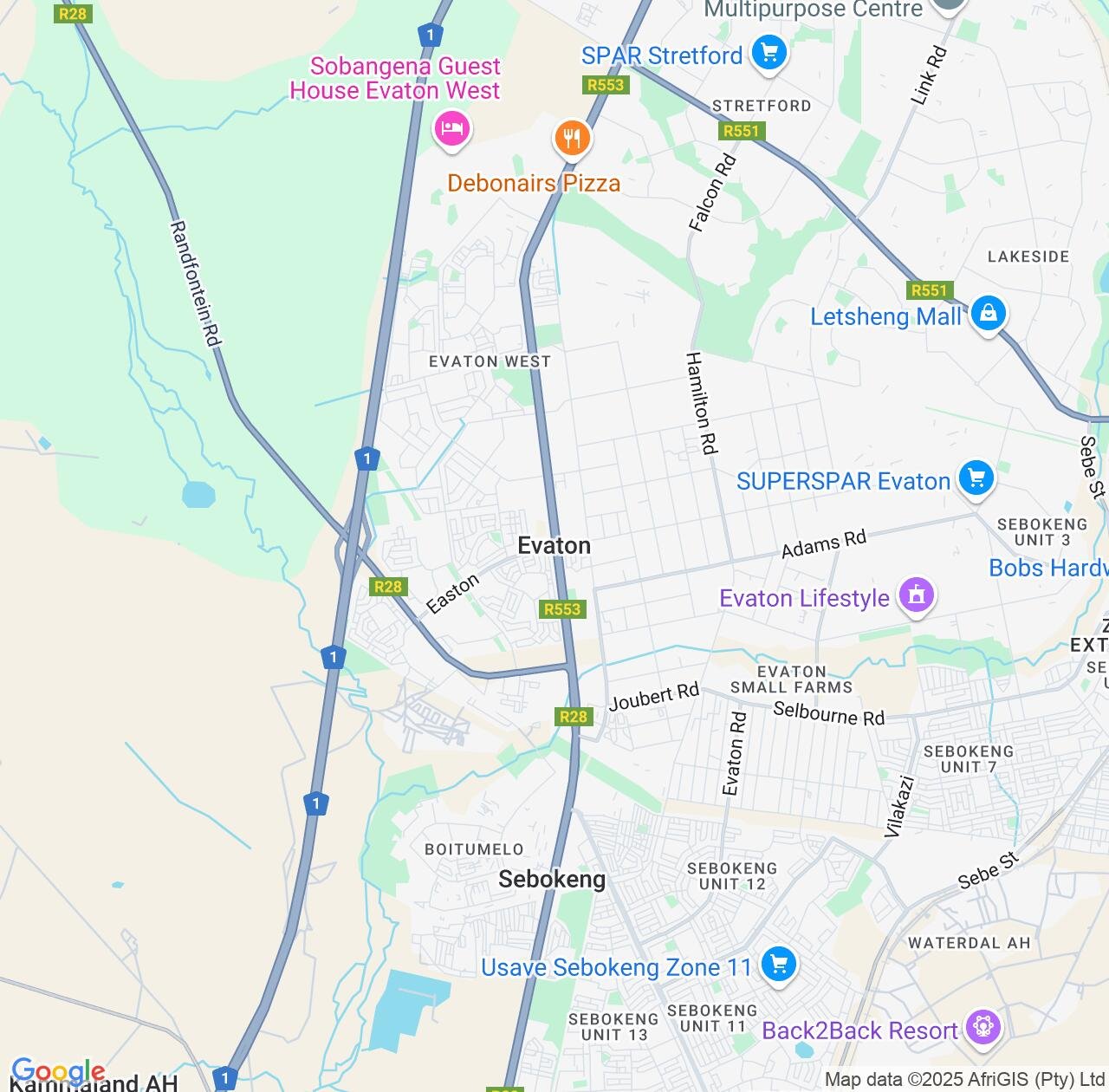 Map image for Intellectual Property Lawyers in Evaton and Gauteng IP firms at coordinates  ; .